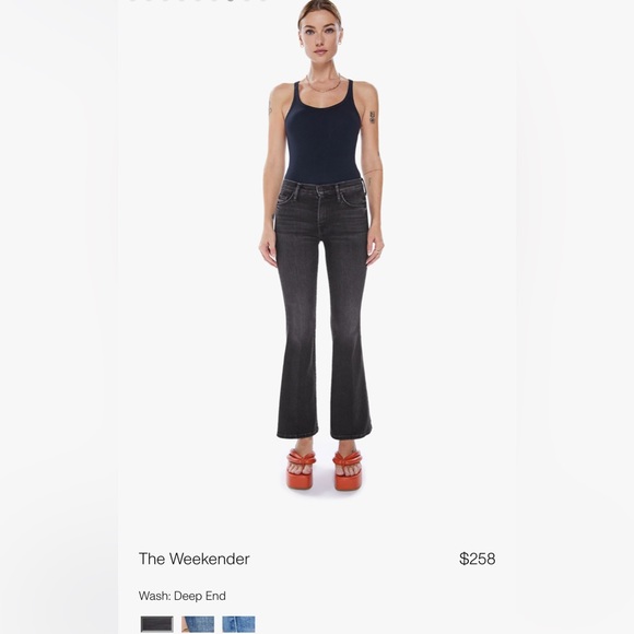 🆕MOTHER 👵THE WEEKENDER Wash: DEEP END Size: 28 - Picture 4 of 16